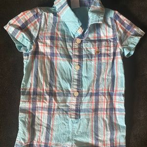 Gap summer plaid romper